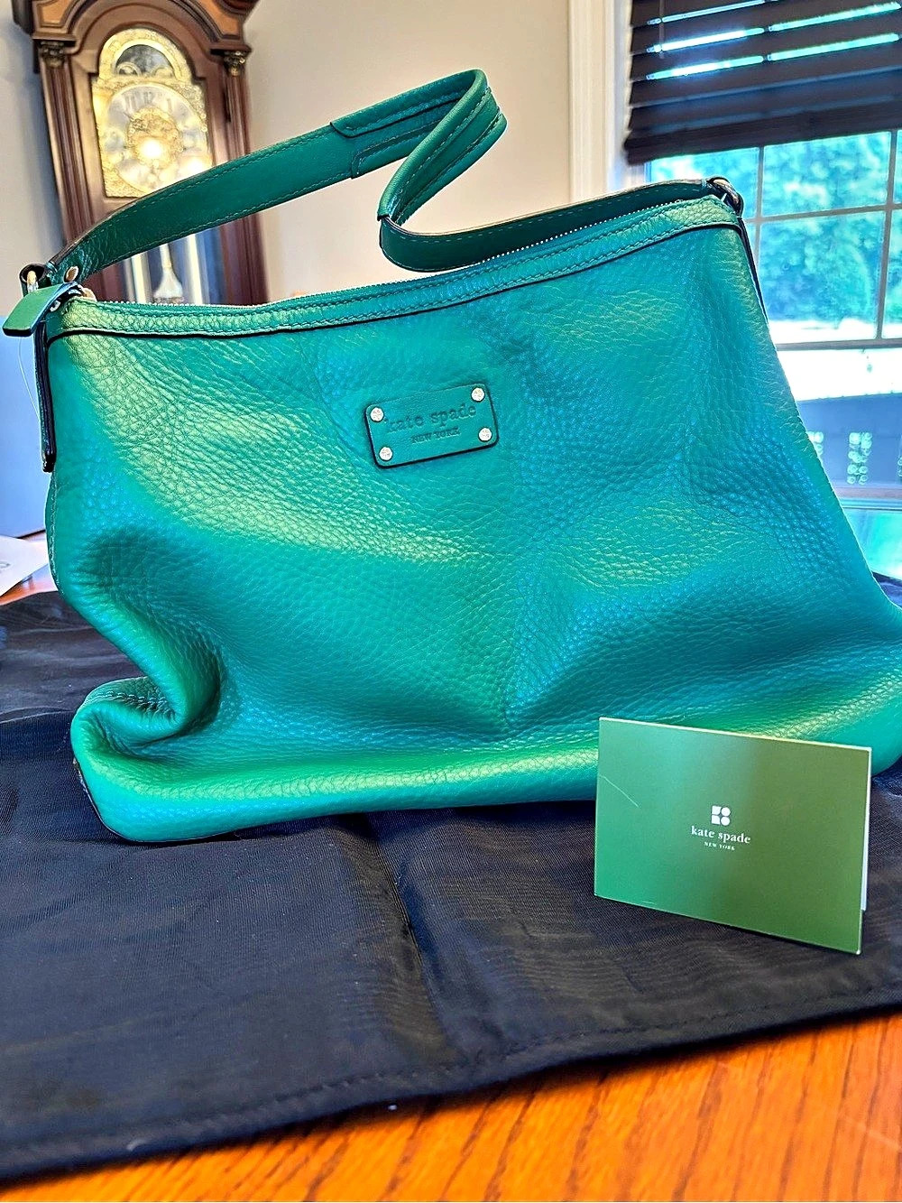 Kate Spade Green Leather Shoulder Bag